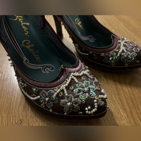 Irregular choice | EUC Women's size 10 stiletto | Embellished, beaded heels - Picture 2 of 10